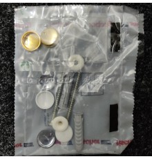 SIMAS Комплект вертикальных крепежей для унитаза/биде с заглушками цвета золото. F90oro