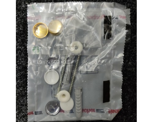 SIMAS Комплект вертикальных крепежей для унитаза/биде с заглушками цвета золото. F90oro