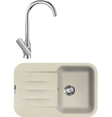 Комплект Мойка кухонная Lava L11.CRE crema + Смеситель SG07 CR chrome