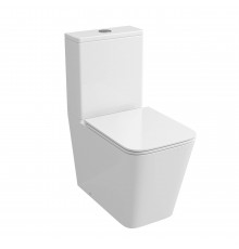 Унитаз-компакт напольный Grossman GR-4418SQ, с микролифтом, белый глянец