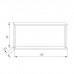 EBAN Mina Зеркало 115x12x54см, с полкой и LED-подсветкой, цвет: pergamon. FCRMN115-PG pergamon