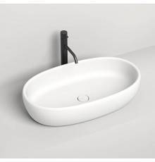 Salini Luce Раковина накладная 70х40х15.5cм, без отв., без перелива, S-Stone, цвет: белый матовый. 110721M
