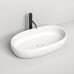 Salini Luce Раковина накладная 70х40х15.5cм, без отв., без перелива, S-Stone, цвет: белый матовый. 110721M