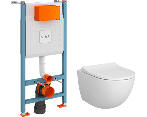Комплект VitrA Sento L-Box без кнопки, с микролифтом