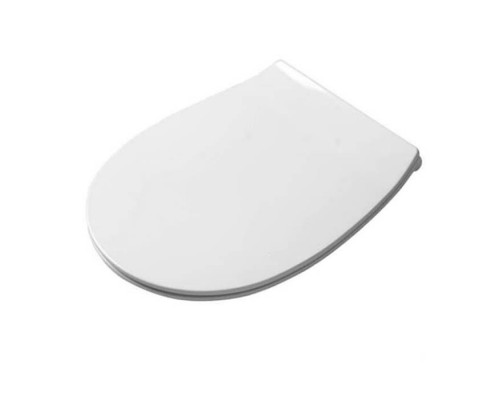 Artceram STEP Сиденье для унитаза с микролифтом, цвет: белый, петли: хром