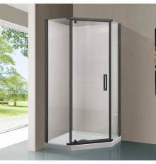 Душевой уголок Vincea Stresa VSP-1S900CLGM 90x90, профиль вороненая сталь, стекло прозрачное