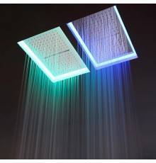 Antonio Lupi Meteo  Встраиваемый верхний душ  52x35x11см, с LED подсветкой, цвет: белый. METEO2C.BL