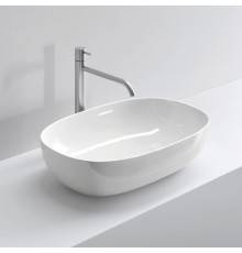 NOORTH milldue edition Раковина 60.5х38.5х14.5 см, без отв., накладная, цвет: белый. 8899*0 Bianco lucido