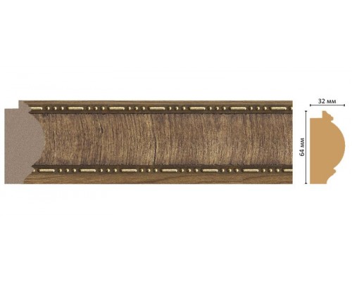 Багет DECOMASTER 176-3 (64*32*2900мм) Багет DECOMASTER 176-3 (64*32*2900мм)