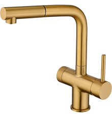 Смеситель для кухни Emar PVD ЕС - 7026 PVD Golden