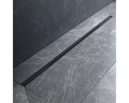 W01SC-S11-100-05BM Трап для душа линейный, универсальный затвор Slim line, 100 см W01SC-S11-100-05BM Трап для душа линейный, универсальный затвор Slim line, 100 см