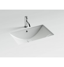 Раковина встраиваемая снизу Ceramicanova Era прямоугольная 600x390x190 мм с переливом цвет белый CN6082