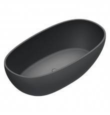 Catalano Solid Ванна отдельностоящая 176X91h52см, с переливом, сифон в комплекте, цвет: черный матовый. 7239020022