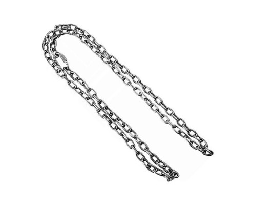 Цепь из нержавеющей стали с карабином VANDJORD d=5мм 4м 500 кг. 55192001