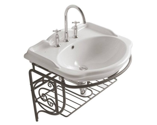 Globo Paestum Консоль подвесная 71x58x60см, на 3 отв., цвет: состаренный металл. PA0063.BI,  PA035 met.antico