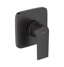 Hansgrohe Vernis Shap Смеситель для душа, однорычажный, встраиваеемый, внешняя часть, цвет: матовый черный . 71658670