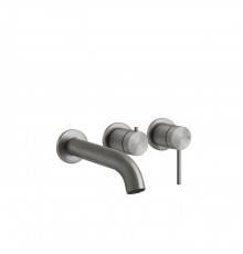Gessi 316 Смеситель для ванны, встраиваемый, с переключателем на 2 выхода., внешняя часть, цвет: Steel Brushed. 54140#239