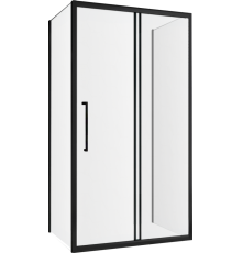 Душевой уголок Abber Schwarzer Diamant AG30100BMH-S70BM-S70BM 100x70, профиль черный,  стекло матовое