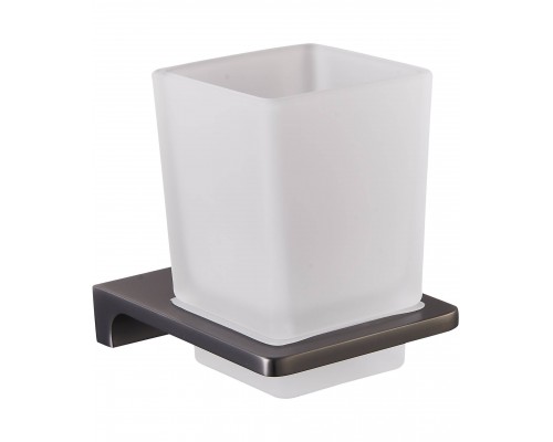 Набор Стакан Rav Slezak Nil NLA0201MG серый металлик + Мыльница NLA0300MG серый металлик + Дозатор NLA0303MG серый металлик