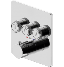 Термостатический смеситель встраиваемый Plumberia Selection PSBOX PSB2903CR С ВНУТРЕННЕЙ ЧАСТЬЮ, хром