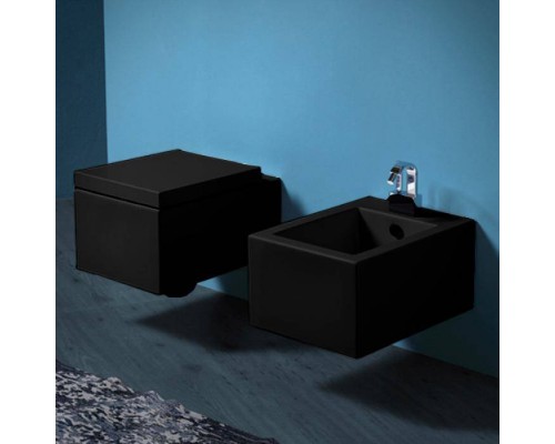 SIMAS Frozen Унитаз подвесной 38х51см, цвет: черный. FZ18nero,  F85