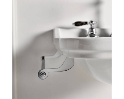 Kerasan Waldorf Раковина 60х55 см, 1 отв., цвет: белый/хром. 4140K1bi/cr*1 Kerasan Waldorf Раковина 60х55 см, 1 отв., цвет: белый/хром. 4140K1bi/cr*1