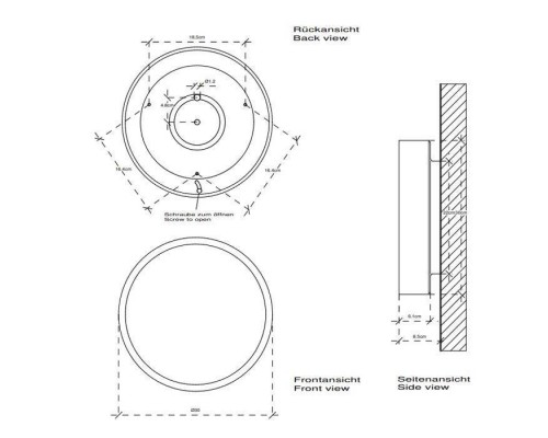 Decor Walther Round 30 Светильник потолочный 30x8см, 2x R7s 78mm max. 100W, цвет: никель сатинированный. 0213834