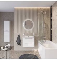 Мебель для ванной комнаты Cezares Eco Cer-N 60, bianco lucido, раковина Eco 60, ручки сатин
