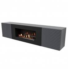 Тумба для ТВ Firelight BFP-P1700V G с биокамином, графит