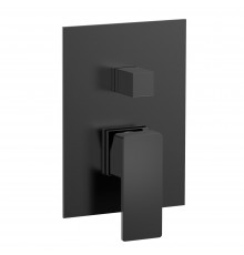 AQM8808MB Savona Встраиваемый смеситель на 2 потр. в комплекте с внутр. частью, черный матовый AQM8808MB