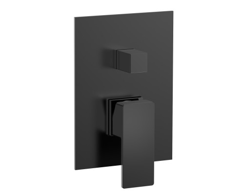 AQM8808MB Savona Встраиваемый смеситель на 2 потр. в комплекте с внутр. частью, черный матовый AQM8808MB