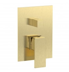 AQM8808BG Savona Встраиваемый смеситель на 2 потр. в комплекте с внутр. частью, золото шлифованное AQM8808BG