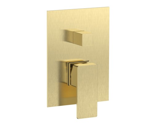 AQM8808BG Savona Встраиваемый смеситель на 2 потр. в комплекте с внутр. частью, золото шлифованное AQM8808BG