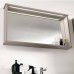 EBAN Mina Зеркало 115x12x54см, с полкой и LED-подсветкой, цвет: pergamon. FCRMN115-PG pergamon