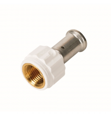 Муфта ВР, ПВДФ пресс (белая), 20x1/2 HENCO 18PKW-2004