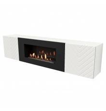 Тумба для ТВ Firelight BFP-P1700V W с биокамином, белая