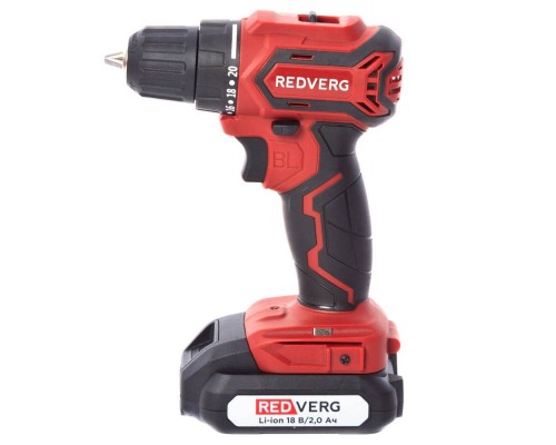 Шуруповерт аккумуляторный бесщеточный REDVERG RD-S18MBL/U Шуруповерт аккумуляторный бесщеточный REDVERG RD-S18MBL/U