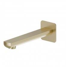 Newform Haka Излив для ванны 21.1см., настенный, 1/2rdquo;, цвет: PVD brushed gold. 72088.59.097