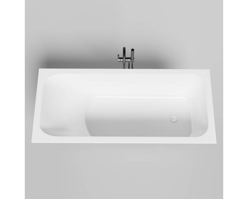 Salini Orlanda KIT Встраиваемая ванна 170х75х60cм., UpDown, сифон, щелевой слив-перелив, мат-л: S-Stone, цвет: белый матовый. 102127M