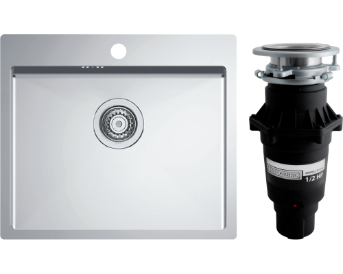 Комплект Мойка кухонная Alveus Quarto 10 1124382 + Измельчитель Bone Crusher BC 810-SL Slim Line