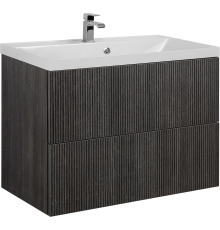 Тумба с раковиной Art Max Verona-Push 80 подвесная, kadena dark