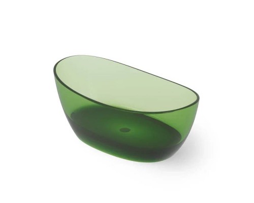 Dea Design Elegant Ванна 163x85x64см., отдельностоящая, Glasstek, прозрачная смола, цвет: Emerald R3. DD8611 1630 R3