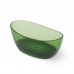 Dea Design Elegant Ванна 163x85x64см., отдельностоящая, Glasstek, прозрачная смола, цвет: Emerald R3. DD8611 1630 R3