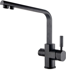 Смеситель для кухни Kaiser Decor 40144-2 черный мрамор