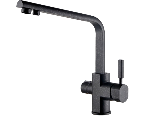 Смеситель для кухни Kaiser Decor 40144-2 черный мрамор