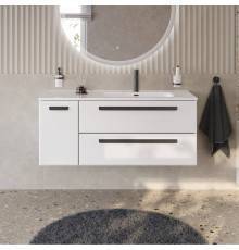 Тумба под раковину Cezares Eco Cer-N 120 R 2 ящика, 1 дверца, bianco lucido, без ручек