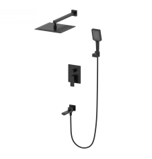 Душевой комплект Wonzon   Woghand WW-88087068-MB, С ВНУТРЕННЕЙ ЧАСТЬЮ, матовый черный