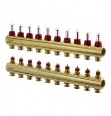 Комплект коллекторов Danfoss FHF-10F для 10 контуров. 088U0530