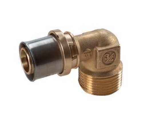 Угольник, Giacomini, RM127, 90°, Н, 3/4, 20 x 2, латунь, для труб GIACOTHERM, GIACOFLEX и многослойных Угольник, Giacomini, RM127, 90°, Н, 3/4, 20 x 2, латунь, для труб GIACOTHERM, GIACOFLEX и многослойных