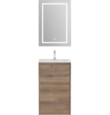 Мебель для ванной комнаты BelBagno Kraft 39 50 напольная, rovere tabacco, раковина BB-8099-3-50